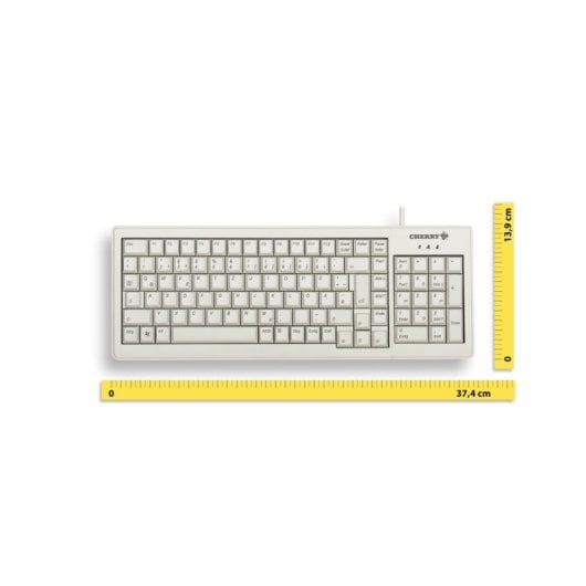 Tastatur mechanisch CHERRY XS G84-5200 Layout FR AZERTY kabelgebunden Grau