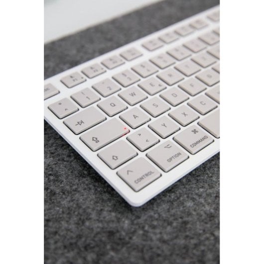 Tastatur Scissor Cherry KW 7100 MINI BT AZERTY Weiß kabellos Mac Multi-Device