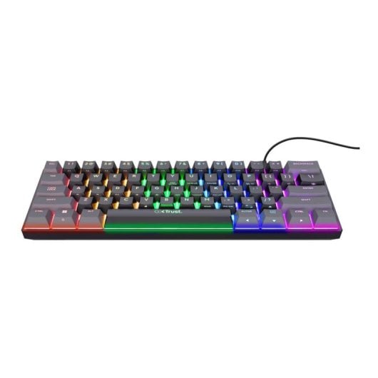 Teclado mecânico Trust GXT 867 Acira Layout BE retroiluminado RGB