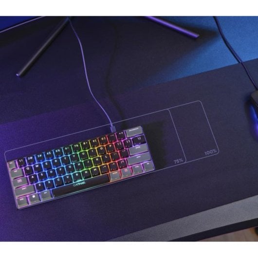 Teclado mecânico Trust GXT 867 Acira Layout BE retroiluminado RGB