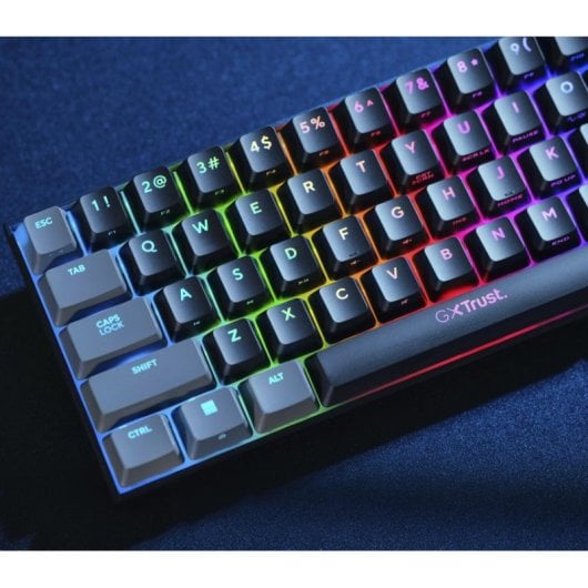Teclado mecânico Trust GXT 867 Acira Layout BE retroiluminado RGB