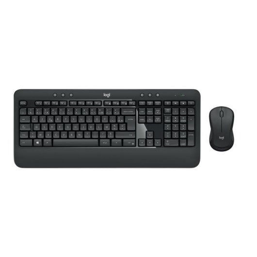 Teclado de membrana Logitech 920-008678 Layout BE + rato sem fios AZERTY