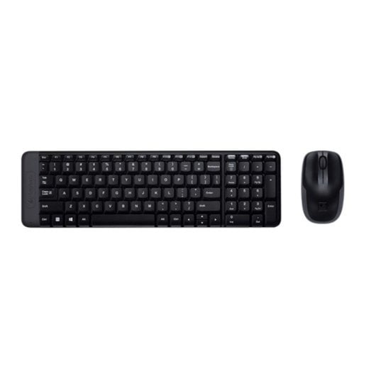Teclado de membrana Logitech Wireless Combo MK220 Layout FR compacto inalámbrico con ratón