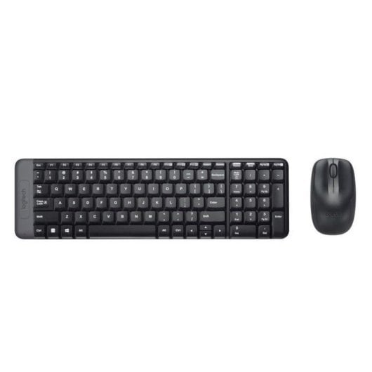 Teclado de membrana Logitech Wireless Combo MK220 Layout FR compacto inalámbrico con ratón
