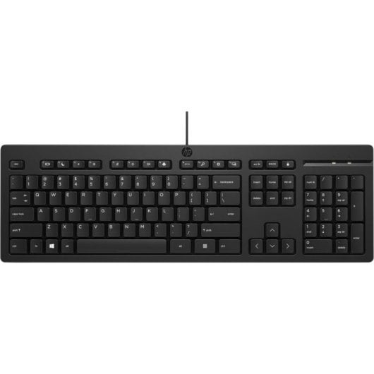 Tastatur Membran HP 125 Wired Keyboard Layout NL Schwarz numerisch