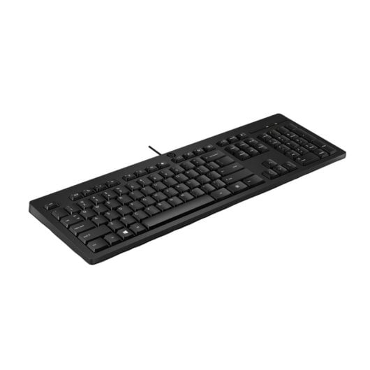 Tastatur Membran HP 125 Wired Keyboard DE Kabel USB Schwarz Nummernblock