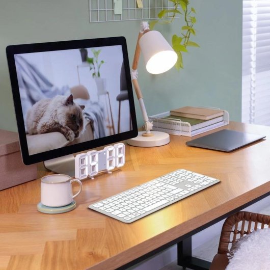 Teclado de tesoura HAMA WK-550 Layout DE wireless Bluetooth teclas multimédia