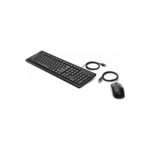 Tastatur mechanisch HP 160 QWERTY Schwarz USB Kabel Maus enthalten