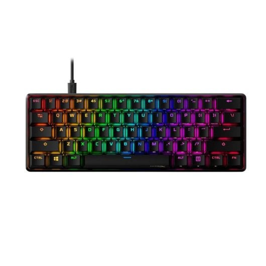Clavier mécanique HYPERX Alloy Origins 60 Layout FR rétroéclairé RGB Rose