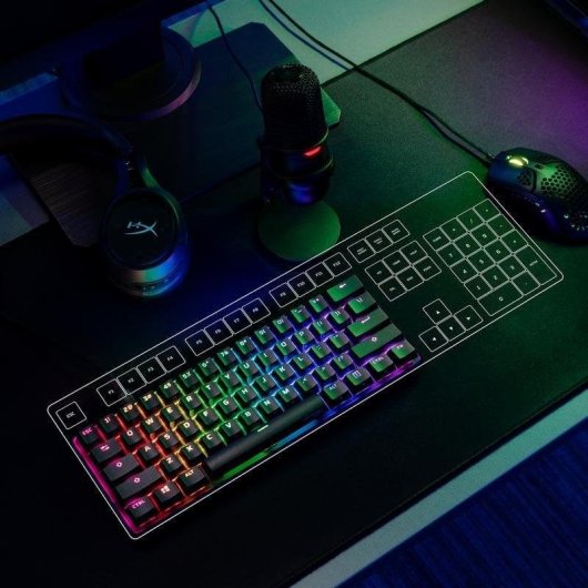 Teclado HyperX Alloy Origins 60 mecánico compacto con switches HyperX Red y RGB ES