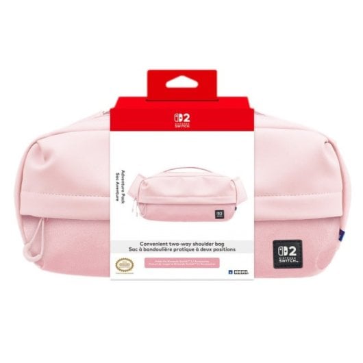 Hori NSX-094E Bolsa com Asa para SWITCH 2 Rosa