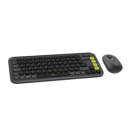 Teclado de membrana Logitech POP Icon Combo Layout DE Bluetooth com rato grafite