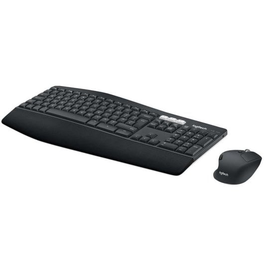 Teclado de membrana Logitech MK850 Layout BE AZERTY com rato sem fios ergonómico