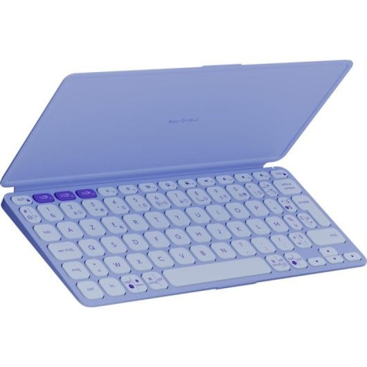 Teclado inalámbrico Logitech Keys-To-Go 2 AZERTY Francés mini lila Bluetooth