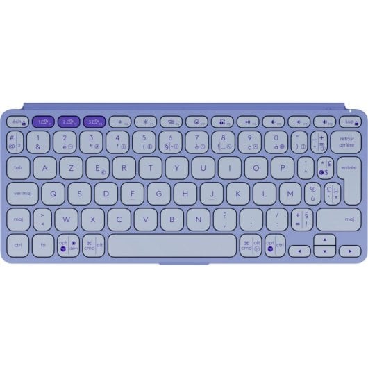 Teclado inalámbrico Logitech Keys-To-Go 2 AZERTY Francés mini lila Bluetooth