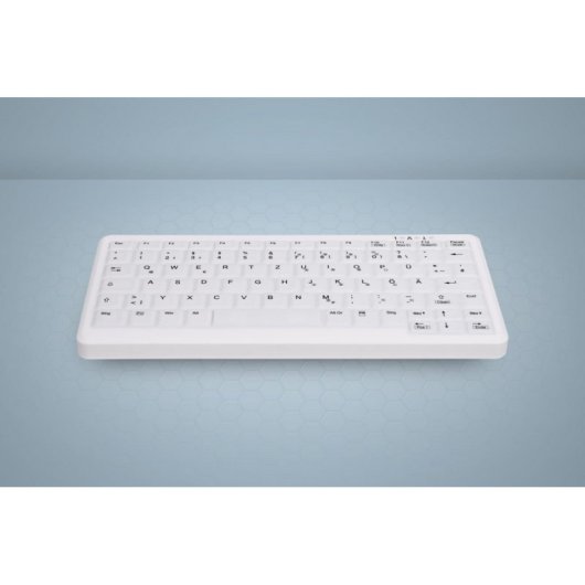 Teclado Membran CHERRY AK-C4110 QWERTZ DE Weiß spritzwassergeschützt