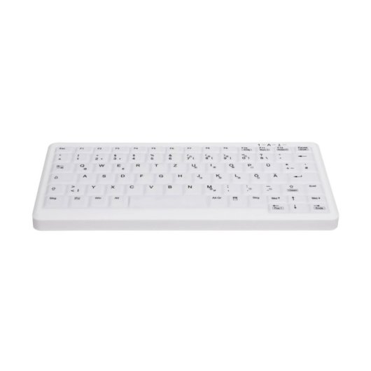 Teclado Membran CHERRY AK-C4110 QWERTZ DE Weiß spritzwassergeschützt
