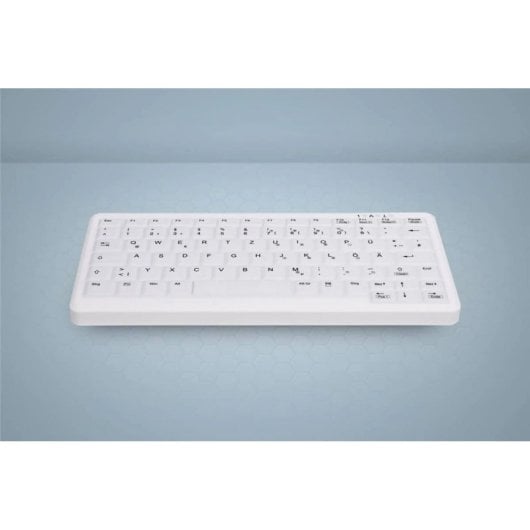 Teclado standard CHERRY AK-C4110 Layout DE QWERTZ antimikrobiell TKL USB weiß