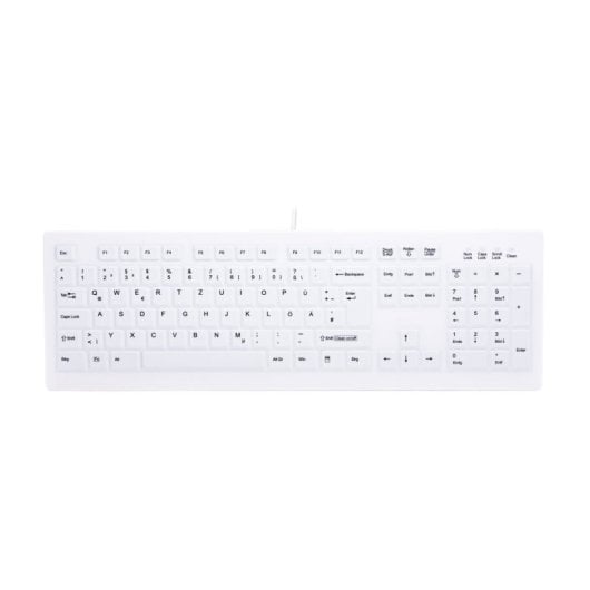 Tastatur Membran CHERRY AK-C8100F-UVS-W/GE Deutsch Wasserdicht Medizinisch USB