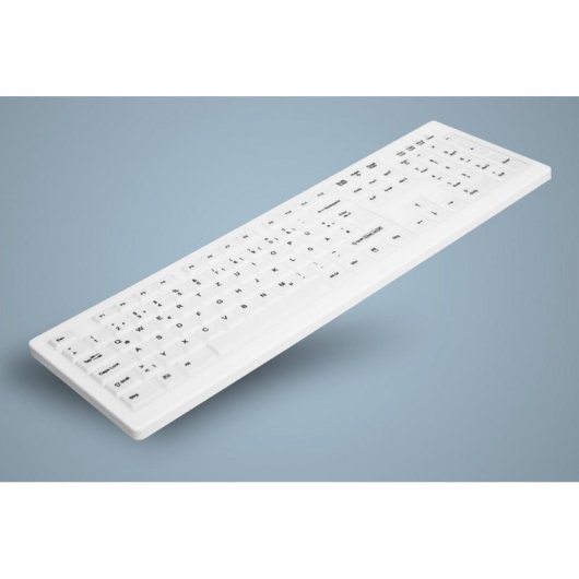 Tastatur Membran CHERRY AK-C8100F-UVS-W/GE Deutsch Wasserdicht Medizinisch USB