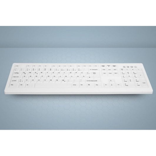 Tastatur Membran CHERRY AK-C8100F-UVS-W/GE Deutsch Wasserdicht Medizinisch USB