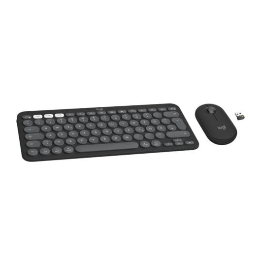 Teclado de Tesoura Logitech 920-012208 Layout DE Wireless com rato incluído