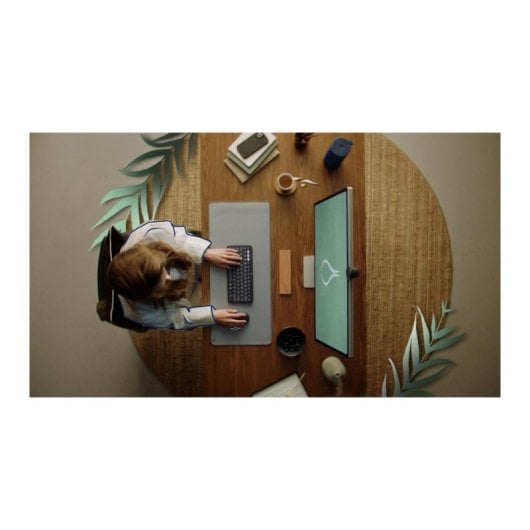 Teclado de Tesoura Logitech 920-012208 Layout DE Wireless com rato incluído