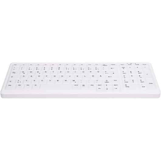 Tastatur Scherenmechanik CHERRY AK-C7000 QWERTZ Deutsch kabellos LED Weiß