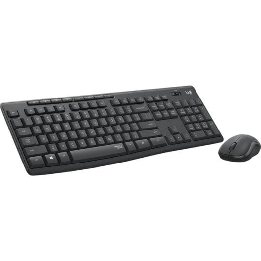 Teclado de membrana Logitech MK295 Silent Layout PT pack rato sem fios grafite