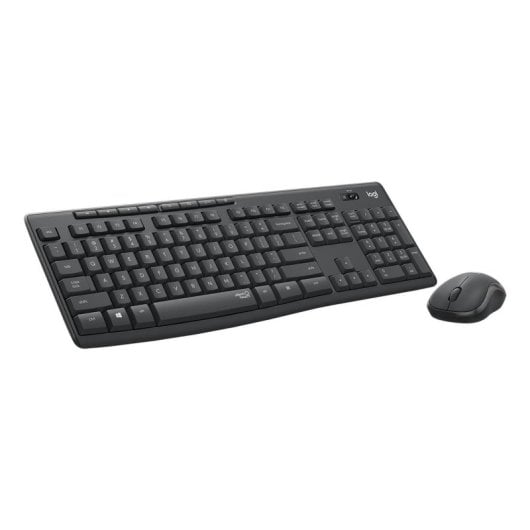 Teclado de membrana Logitech MK295 Silent Layout QWERTZ sem fio ratos inclusos