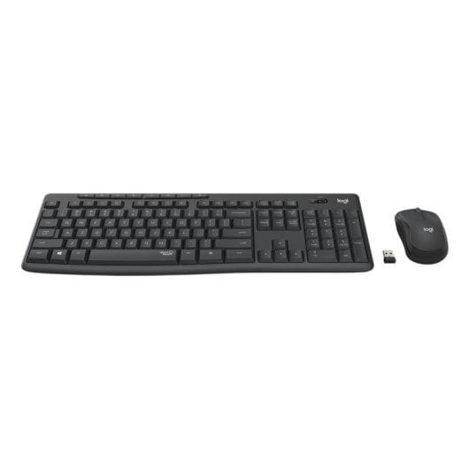 Teclado de membrana Logitech MK295 Silent Layout QWERTZ sem fio ratos inclusos