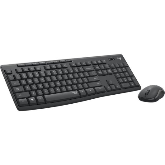 Teclado de membrana Logitech MK295 Silent Layout CZ wireless com rato incluso