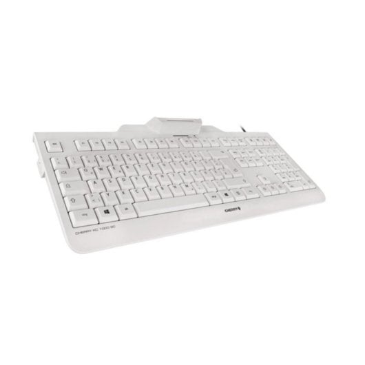 Tastatur Membran CHERRY KC 1000 SC AZERTY Belgisch weiß Smartcard
