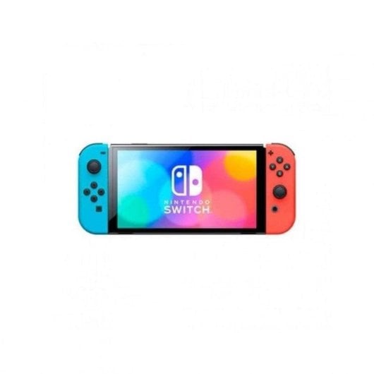 Nintendo Switch OLED Azul Neón/Rojo Neón +  Everybody 1-2
