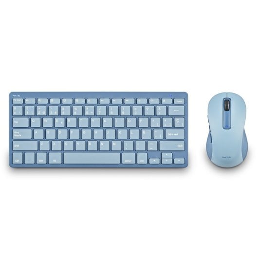 Teclado sem fios NGS FANTASY mini layout FR multifunções azul com rato incluído
