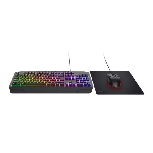 Teclado Trust GXT 791 membrana completo con retroiluminación RGB y pack gaming
