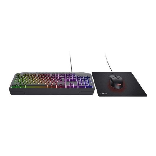 Teclado Trust GXT 791 membrana completo con retroiluminación RGB y pack gaming