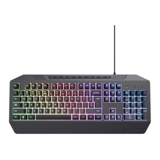 Teclado Trust GXT 791 membrana completo con retroiluminación RGB y pack gaming
