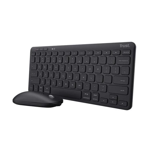 Teclado de tesoura Trust Lyra Layout DE sem fio Bluetooth rato incluído