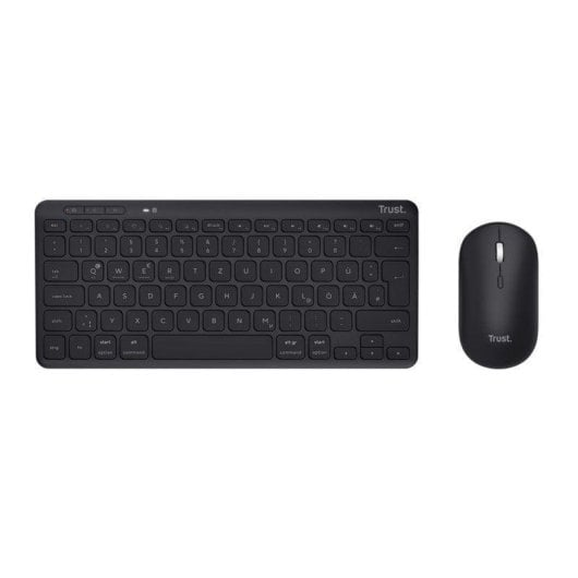Teclado Trust Lyra compacto sem fio scissor QWERTZ DE com rato USB-C