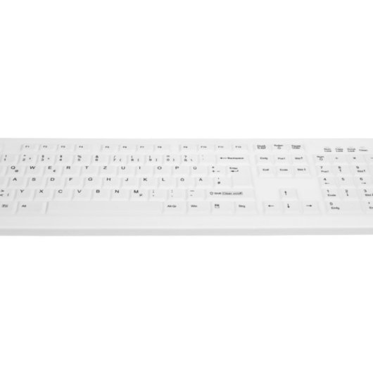 Tastatur Membran CHERRY AK-C8100F-U1-W/GE QWERTZ DE Weiß Kabelgebunden