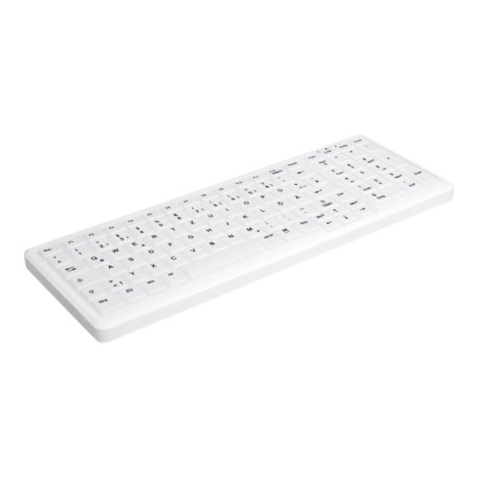 Clavier à ciseaux CHERRY AK-C7000 Layout DE sans fil et filaire médical blanc
