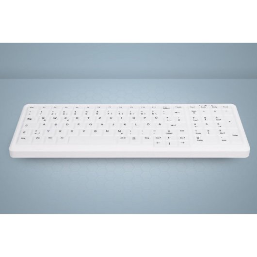 Clavier à ciseaux CHERRY AK-C7000 Layout DE sans fil et filaire médical blanc