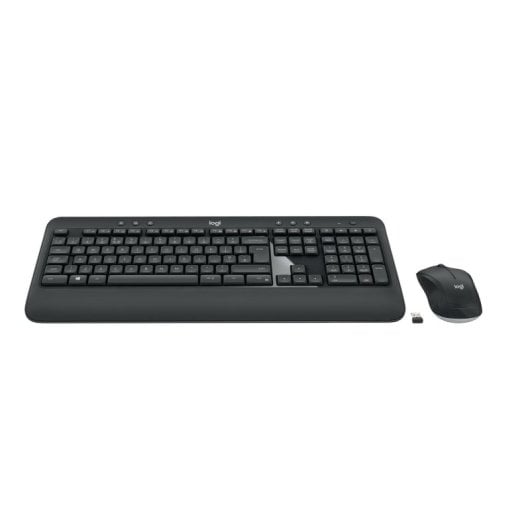 Teclado de membrana Logitech 920-008688 QWERTZ con ratón inalámbrico y reposamuñecas