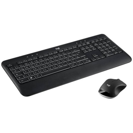 Teclado de membrana Logitech 920-008688 QWERTZ con ratón inalámbrico y reposamuñecas