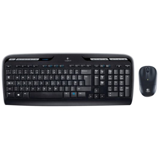 Teclado de membrana Logitech Wireless Combo MK330 Layout DE com rato incluído