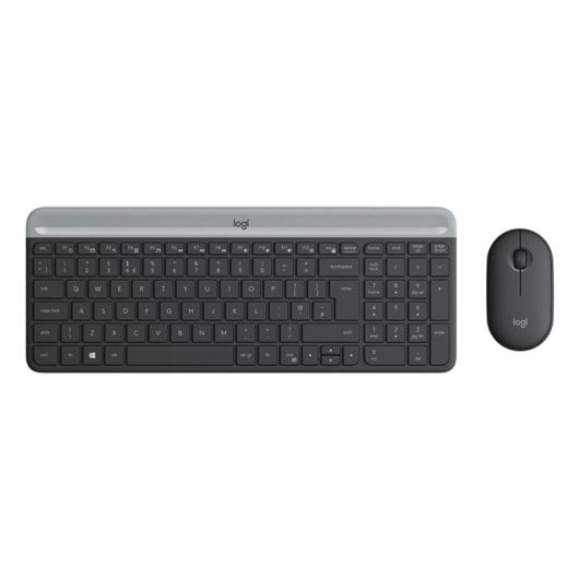 Teclado inalámbrico Logitech Slim MK470 Layout UK con ratón incluido