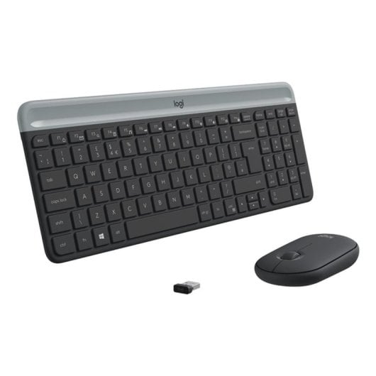 Teclado inalámbrico Logitech Slim MK470 Layout UK con ratón incluido
