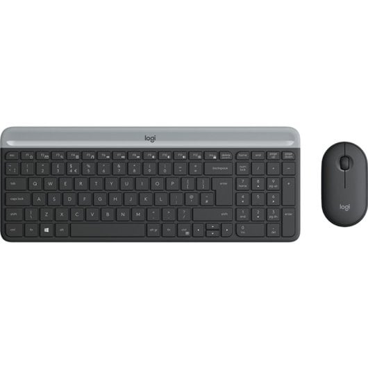 Teclado inalámbrico Logitech Slim MK470 Layout UK con ratón incluido