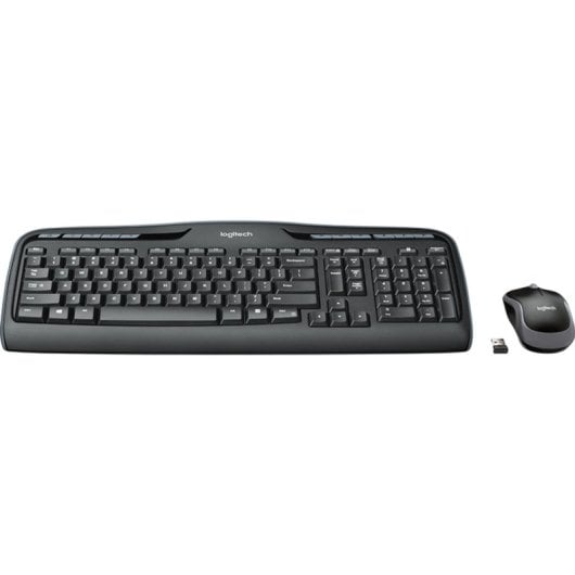Clavier membrane Logitech MK330 Sans Fil QWERTZ Pack Souris Inclus